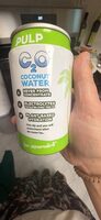 Pure coconut water with coconut pulp