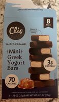Salted Caramel Mini Greek Yogurt Bars