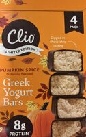 Greek yogurt bar pumpkin spice