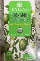 Organic green tea with soursop flavor