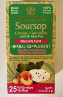 Soursop peach flavor green tea