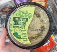 Jalapeño cilantro hummus
