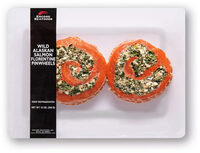 Wild Alaskan Salmon Pinwheels Florentine