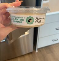 Roasted garlic and cilantro hummus