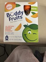 Pure Blended Fruit Banana, Passion Fruit & Mango
