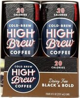 High brew cold-brew coffee dairy free black & bold