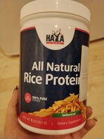 All natural rice protein