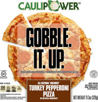 Caulipower turkey pepperoni pizza