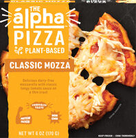 The alpha classic mozza plant based pizza