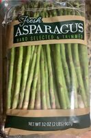 Fresh asparagus hand selected & trimmed