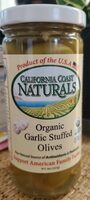 California Coast Naturals Organic Garlic Stuffed Olives
