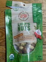 Organic raw sprouted buffalo almonds and ranch cashews