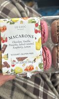 MACARONS Chocolate, Vanilla, Pistachio, Salted Caramel, Raspberry, Lemon