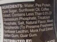 Coffee With Other Natural Flavors Protein Shake
