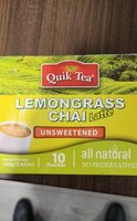 Lemongrass Chai latte unsweetened