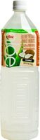 Coconut flavored aloe vera juice drink
