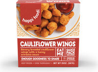 Savory breaded cauliflower wings with a honey sriracha sauce