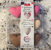 6 authentic french macarons