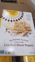 Almond Flour Crackers Cracked Black Pepper