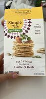 VEGGIE FLOUR PITA CRACKERS Mediterranean Herb