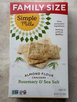 Almond Flour Crackers Rosemary & Sea Salt