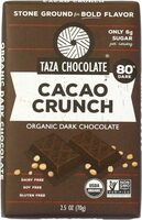 Cacao Crunch Organic Dark Chocolate