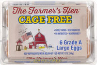 The farmer's hen cage free grade a large eggs