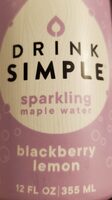 Blackberry Lemon Sparkling Maple Water