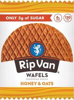 Honey & Oats Wafels Only 3g of Sugar
