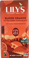 Blood Orange Extra Dark Chocolate Stevia Sweetened