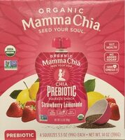 Organic Chia Prebiotic Squeeze Strawberry Lemonade