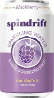 Blackberry Sparkling Water & Real Squeezed Fruit