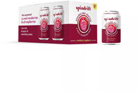 Unsweetened cranberry raspberry sparkling water, unsweetened cranberry raspberry