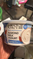 Plain unsweetened ALMOND MILK YOGURT