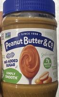 Simply Smooth No Sugar Added Peanut Butter Spread