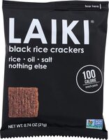 Black rice crackers