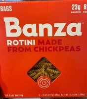 Rotini Made From Chickpeas