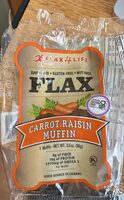 Flax Carrot Raisin Muffin