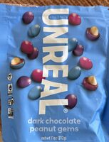 Dark chocolate peanut gems