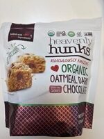 Heavenly hunks RIDICULOUSLY AMAZING ORGANIC OATMEAL DARK CHOCOLATE