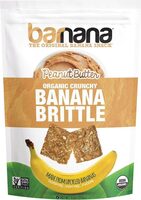Organic crunchy banana brittle peanut butter
