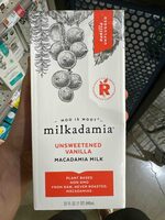 Unsweetened Vanilla Macadamia Milk