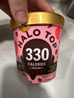 Raspberry white chip light ice cream