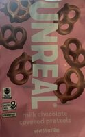 Milk chocolate covered pretzels
