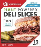 Worthington meatless corned beef deli slices