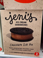 Chocolate Silk Pie Ice Cream Sandwich