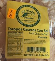 Totopos Caseros Con Sal