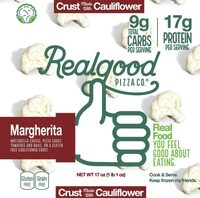 Cauliflower crust margherita pizza