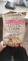 Himalayan pink salt flavored lentil chips, himalayan pink salt