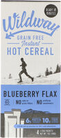 Grain Free Instant Hot Cereal, Blueberry Flax